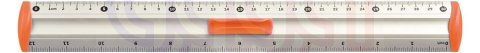 Linijka aluminiowa 20 cm, uchwyt pom. Tetis