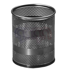 Przybornik duży okrągły czarny Tetis