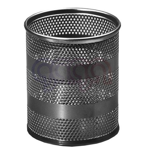 Przybornik duży okrągły czarny Tetis