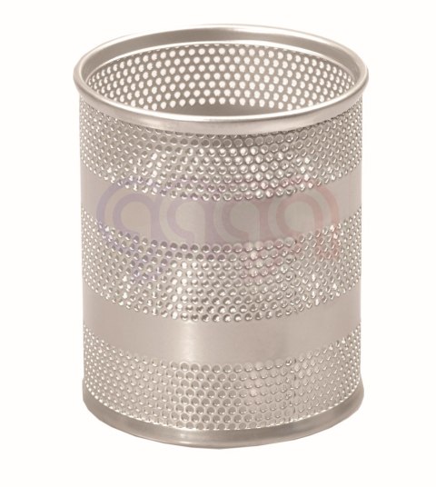 Przybornik duży okrągły srebrny Tetis