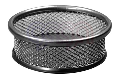 Przybornik mały okrągły czarny Tetis