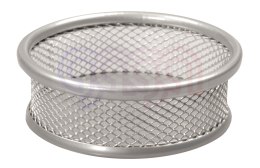 Przybornik mały okrągły srebrny Tetis