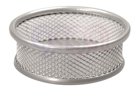 Przybornik mały okrągły srebrny Tetis