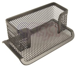 Przybornik na wizytówki czarny Tetis