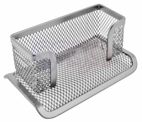 Przybornik na wizytówki srebrny Tetis