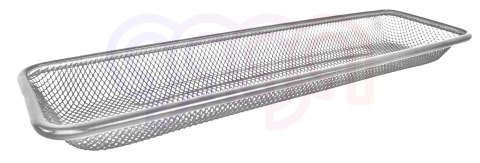 Przybornik płaski srebrny Tetis