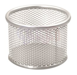 Przybornik średni okrągły srebrny Tetis