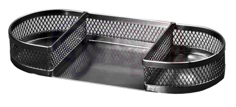 Przybornik zaokrąglony czarny Tetis