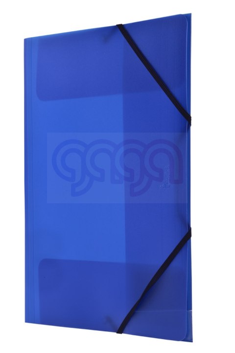 Teczka PP z gumką narożną A4 niebieska Tetis