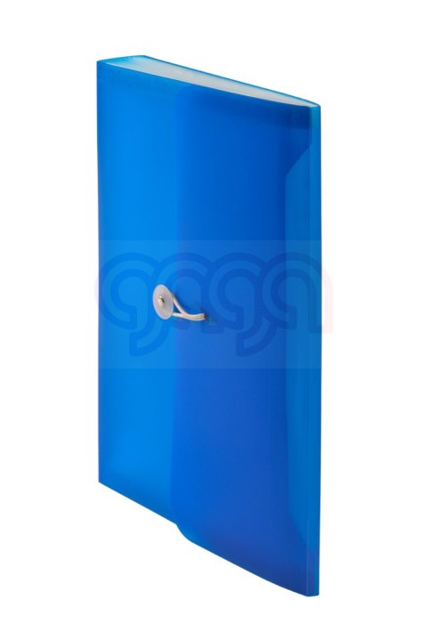 Teczka harmonijkowa PP z gumką, 13 przegród, A4 niebieska Tetis