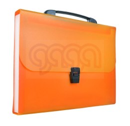 Teczka harmonijkowa PP z rączką, 13 przegród, A4 pom. Tetis