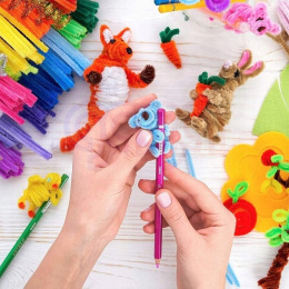 Druciki kreatywne 6x30cm Mix kolor opk.25 szt.