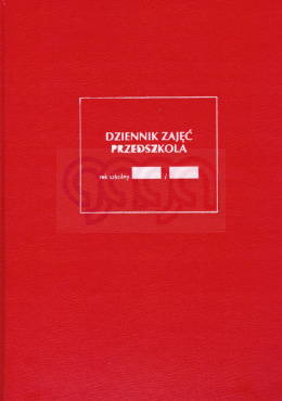 Dziennik zajęć przedszkola (przedszkolny)