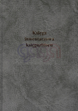 Księga inwentarzowa księgozbioru (100 kartek)