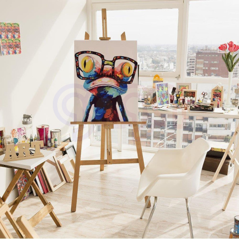 MalowaniE po numerach Żaba w okularach 40x50cm