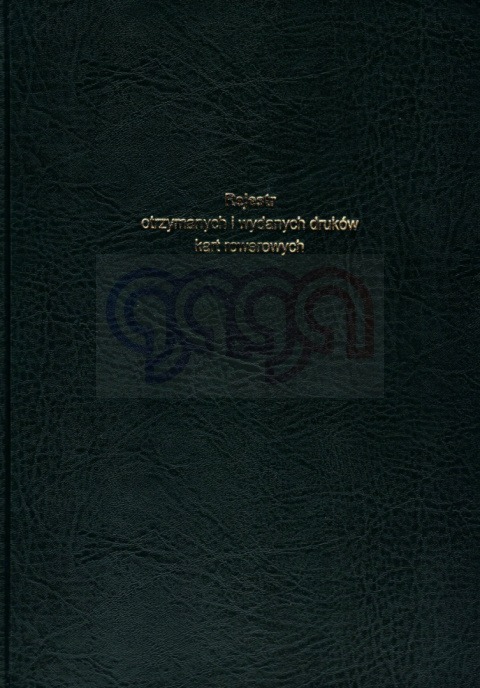 Rejestr otrzyma. i wydanych druków kart rowerowych