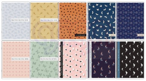 Zeszyt linia z marginesem Megamix A5 60 kartek, 60g/m2 TOP 2000 400150702 60k