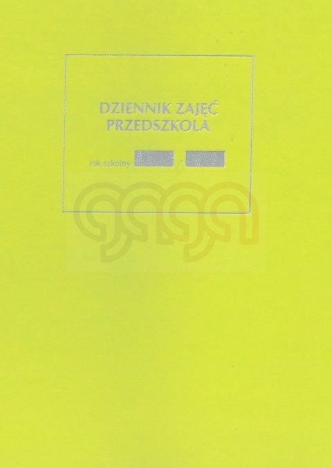 DZIENNIK ZAJĘĆ PRZEDSZKOLA Z KLAPKĄ I/1