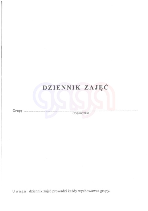 DZIENNIK ZAJĘĆ WYPOCZYNKU GRUPOWEGO NA KOLONIE FERIE