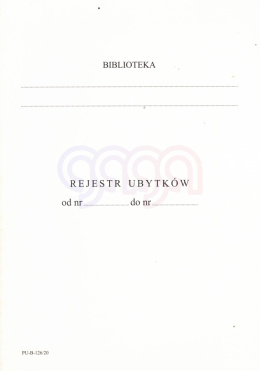 REJESTR UBYTKÓW BIBLIOTEKI