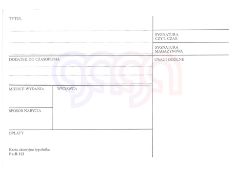KARTA AKCESYJNA TYGODNIKA PU-B-112
