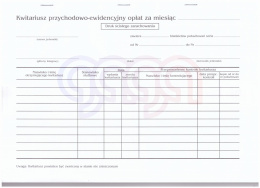 KWITARIUSZ PRZYCHODOWY A4