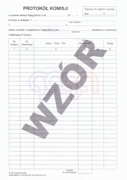 PROTOKÓŁ KOMISJI B-125