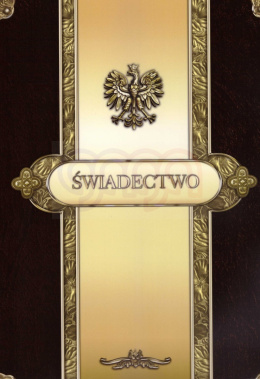 TECZKA KARTONOWA Z NADRUKIEM ŚWIADECTWO
