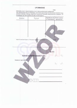 UPOMNIENIE B-173