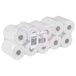 Rolki termiczne OFFICE PRODUCTS, 57mm x 20m, gr. 48 +/- 6, 10 szt., białe
