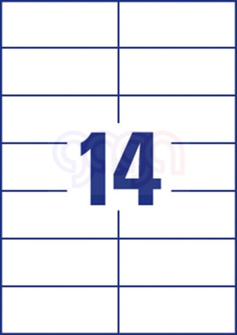 Etykiety uniwersalne ELA038 105 x 42,3 100 ark Economy Europe100 by Avery Zweckform