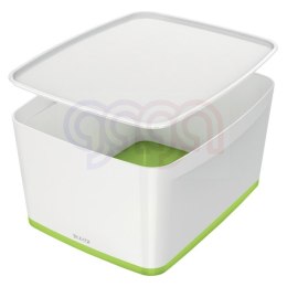 Pojemnik MyBox duży z pokrywką, biało-zielony 52161054 (X)
