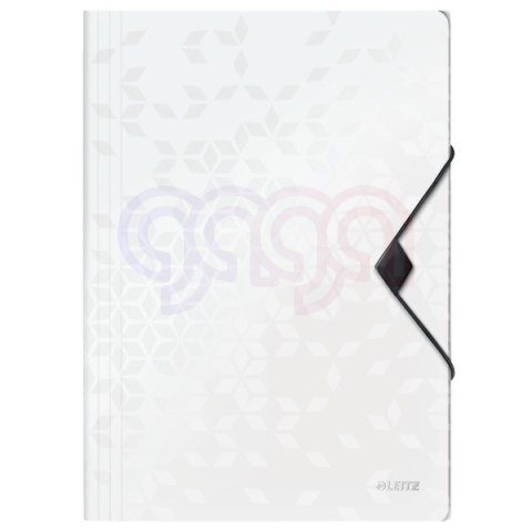 Teczka z gumką PP Leitz WOW, 15 mm, biała 45990001