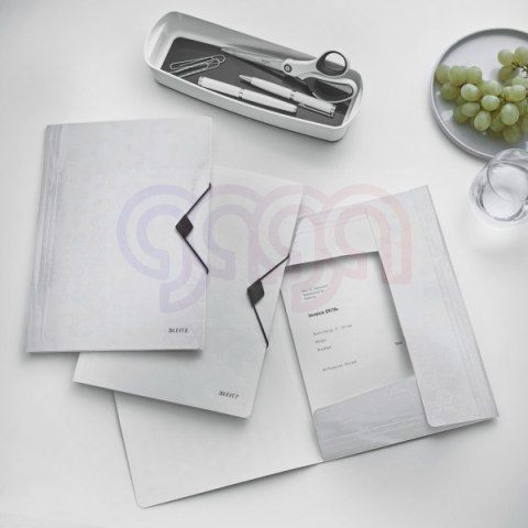 Teczka z gumką PP Leitz WOW, 15 mm, biała 45990001