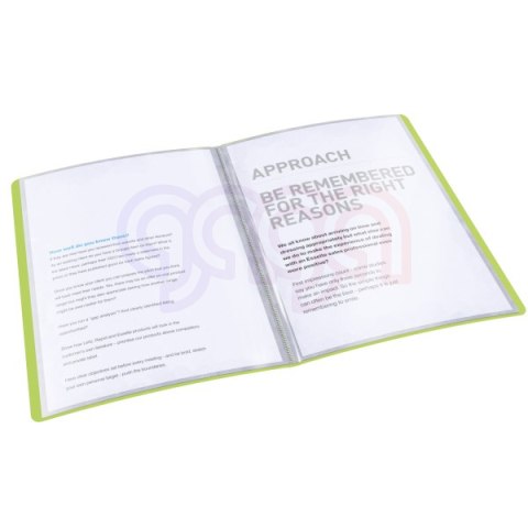 Album ofertowy VIVIDA A4 20kieszeni zielony 623994 ESSELTE