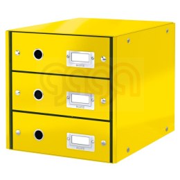 Pojemnik z 3 szufladami Leitz C&S, żółty 60480016 (X)