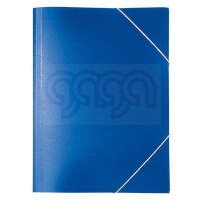 Teczka PP z gumką szeroka TG-02 BIURFOL niebieska