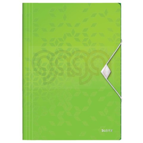Teczka z gumką PP Leitz WOW, 15 mm, zielona 45990054