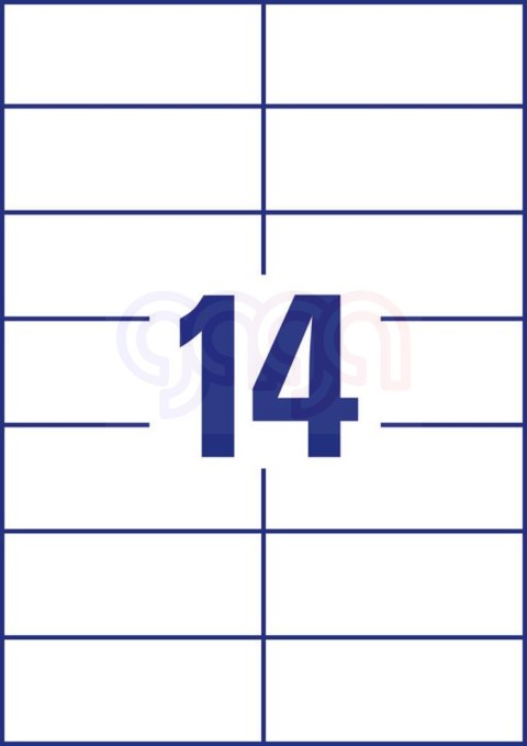 Trwałe etykiety uniwersalne 3653 105x42,3 100ark Avery Zweckform