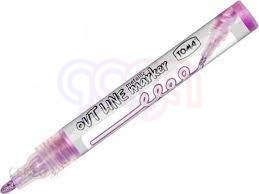 Marker OUTLINE srebrno-fioletowy TO-404 Toma