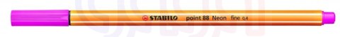 Cienkopis STABILO point 88/056 neonowy różowy