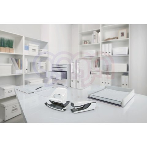 Zszywacz 55021 LEITZ WOW biały 24-26/6 30k średni metalowy 55021001