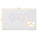 Szklana tablica Nobo Impression Pro z zaokrąglonymi rogami 1900x1000mm, lśniąca biel 1905193