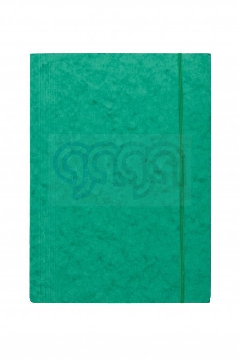 Teczka z gumką prostą DOTTS A4 preszpan zielona 390g