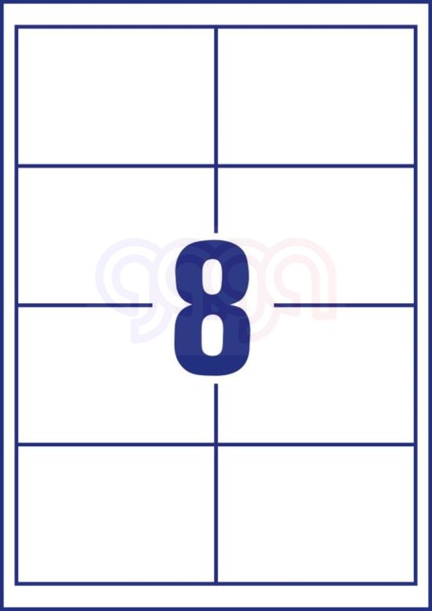 Trwałe etykiety uniwersalne 4782 97x67,7 30 ark białe, Avery Zweckform