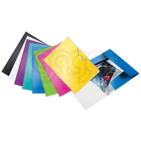 Teczka z gumką LEITZ WOW 15mm 150k A4 turkusowa 45990051