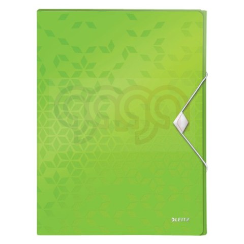 Teczka z gumką PP Leitz WOW, 30 mm, zielona 46290054