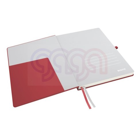 Notatnik LEITZ Complete A4 80k czerwony w kratkę 44710025