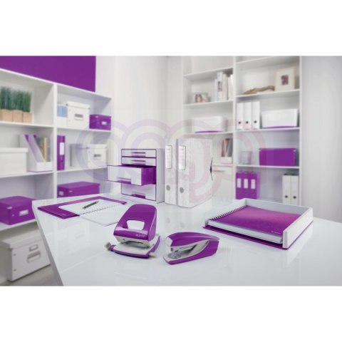 Zszywacz 55021 LEITZ WOW 24-26/6 30k fioletowy średni metalowy 55021062