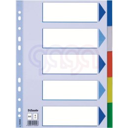 Przekładki plastikowe z PP A4 ESSELTE 5 kart 15259